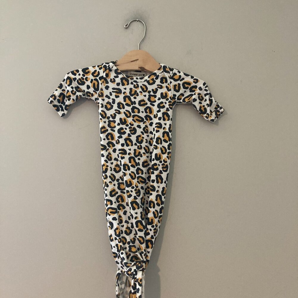 $17 ADD ON Spearmintlove cheetah‎ print sleepsack Little Sleepies Caden Lane